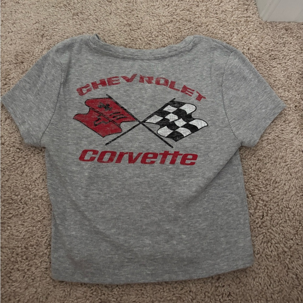 Corvette cropped tee